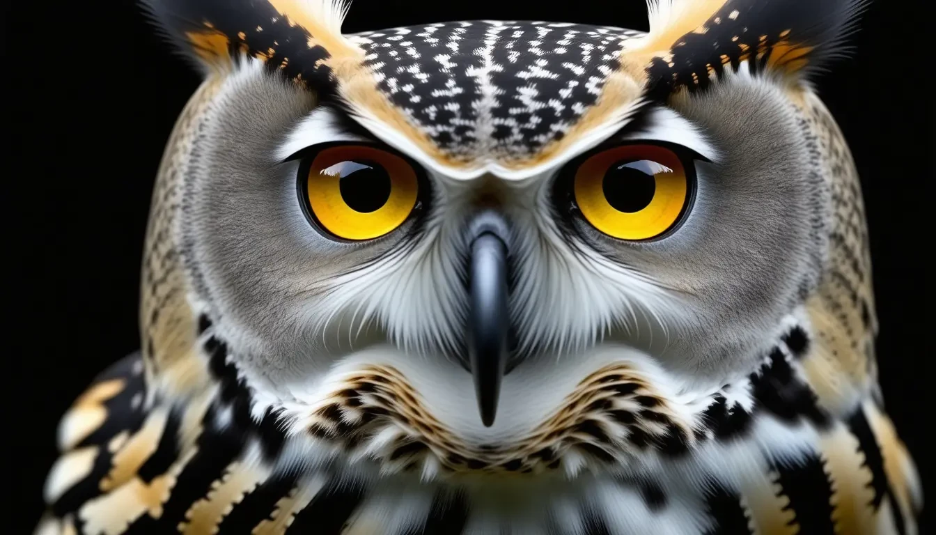 **YouTube Thumbnail Design Prompt**  Objective: Create an exceptionally professional and compelling YouTube thumbnail for the video titled "Owls Unveiled: Mysteries and Marvels of These Nocturnal Predators." The design should attract viewers, entice clicks, boost visibility, and help the video achieve high search rankings and viewer engagement on YouTube.  **Thumbnail Design Elements:**  1. **Bold and Clear Imagery:**    - Utilize a high-resolution, realistic image of an owl that captures the mysterious and majestic nature of these nocturnal predators.    - Focus on a striking pose or characteristic feature of the owl, such as its eyes or wings in motion, to draw immediate attention.  2. **Vibrant Colors:**    - Choose a color palette that highlights the owl's unique features, such as earthy tones or contrasting dark and light shades that convey nighttime mystery.    - Ensure colors balance well to draw attention without overwhelming the viewer.  3. **Engaging Text:**    - Include the title "Owls Unveiled: Mysteries and Marvels" in the thumbnail using a bold, legible font.    - Highlight key words like "Mysteries" and "Marvels" to evoke curiosity and intrigue.  4. **Consistent Branding:**    - Integrate any channel logos or branding elements subtly to maintain recognition and consistency across your video library.    - Align the style with other thumbnails on your channel.  5. **Compelling Visual Composition:**    - Utilize the rule of thirds or other compositional techniques to ensure a balanced and captivating visual flow.    - Arrange the text and imagery to naturally guide the viewer’s eye across the thumbnail.  6. **Purposeful Design:**    - Capture elements that portray the intriguing and enigmatic aspects of owls, possibly by showcasing a silhouette against a moonlit background or highlighting a dramatic hunting scene.  7. **Cultivate Curiosity:**    - Introduce elements of wonder, like a subtle glow around the owl or mysterious shadows, to provoke curiosity among potential viewers.  8. **Test and Optimize:**    - Conduct A/B testing with different designs to identify which version resonates best with your target audience.    - Use viewer engagement data to refine and enhance future thumbnail designs.