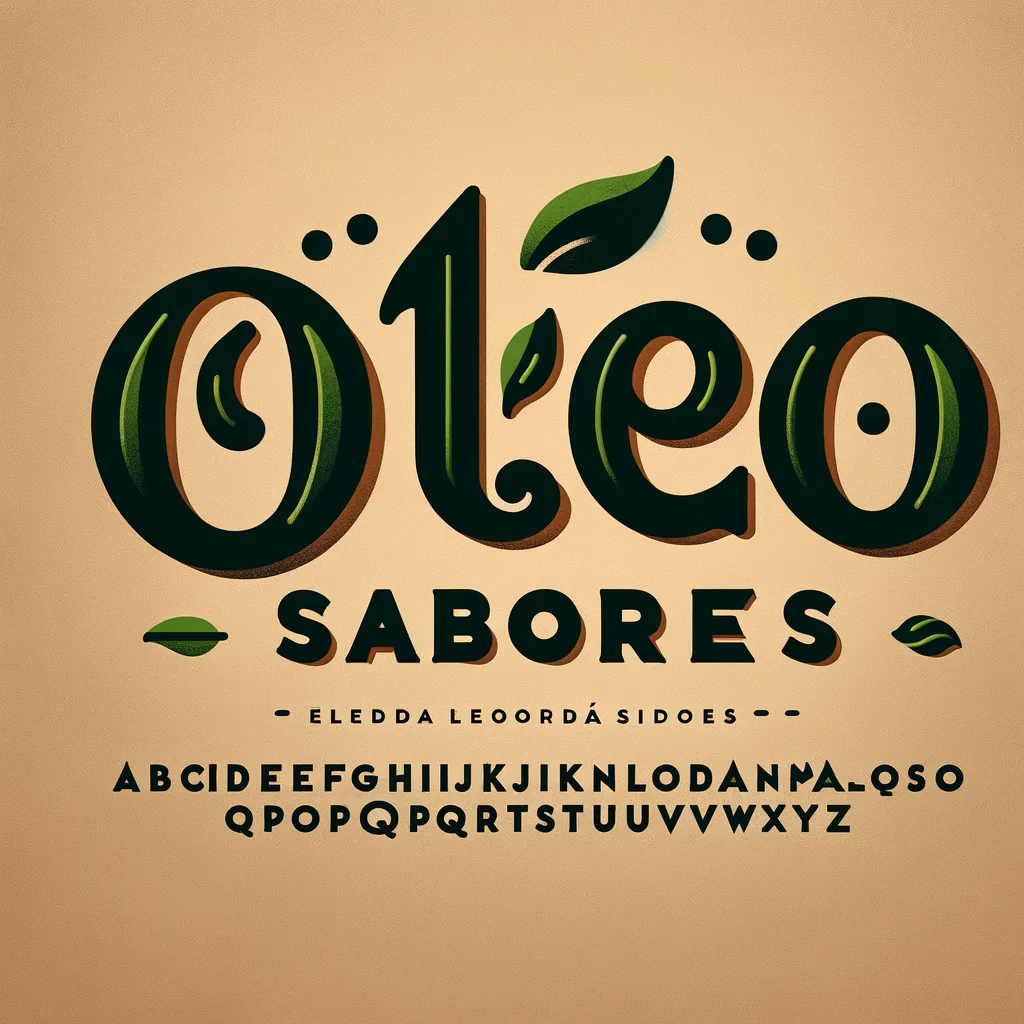 quiero generar un logo que tenga solo texto y que diga "Oleo Sabores"