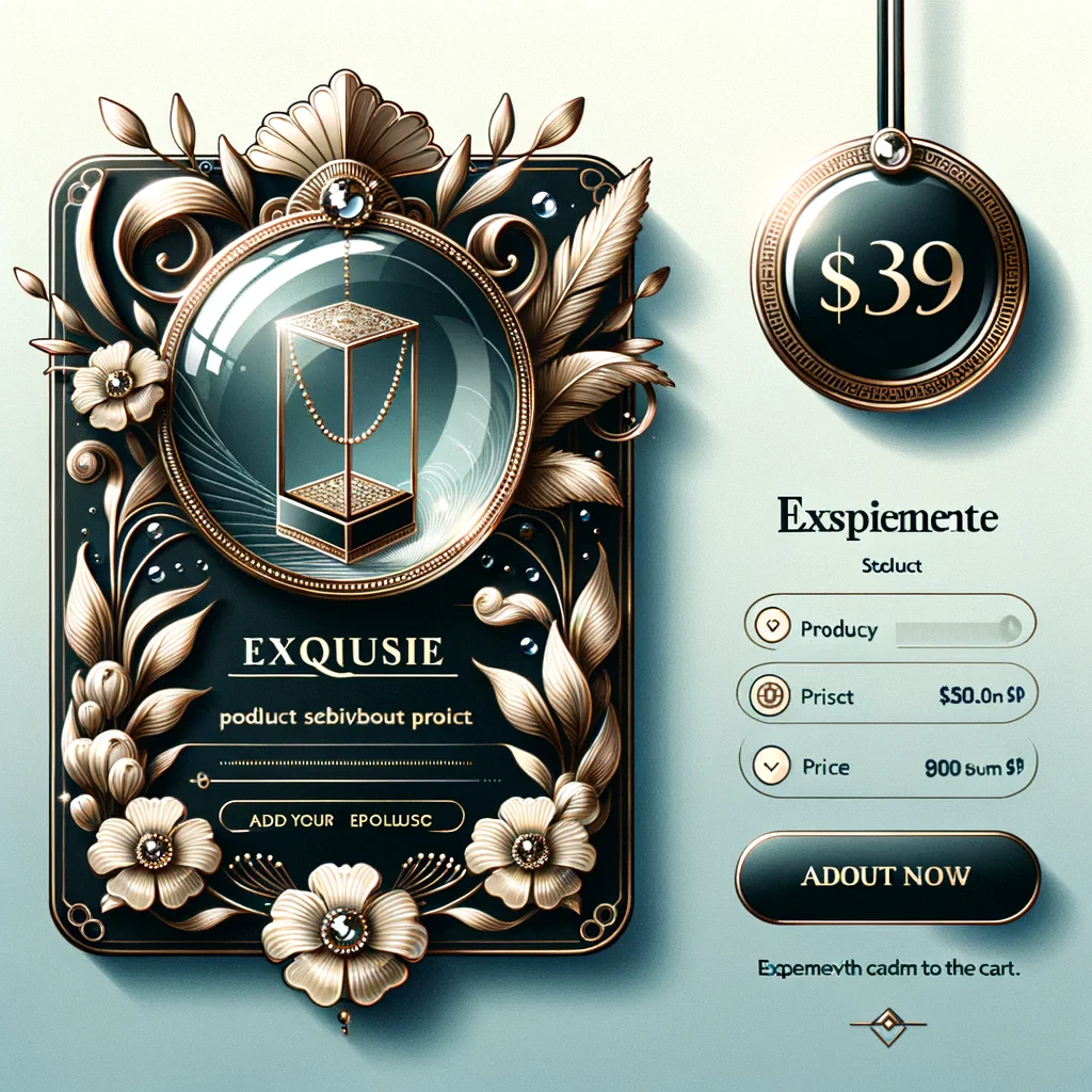 Premium  product card design for my website