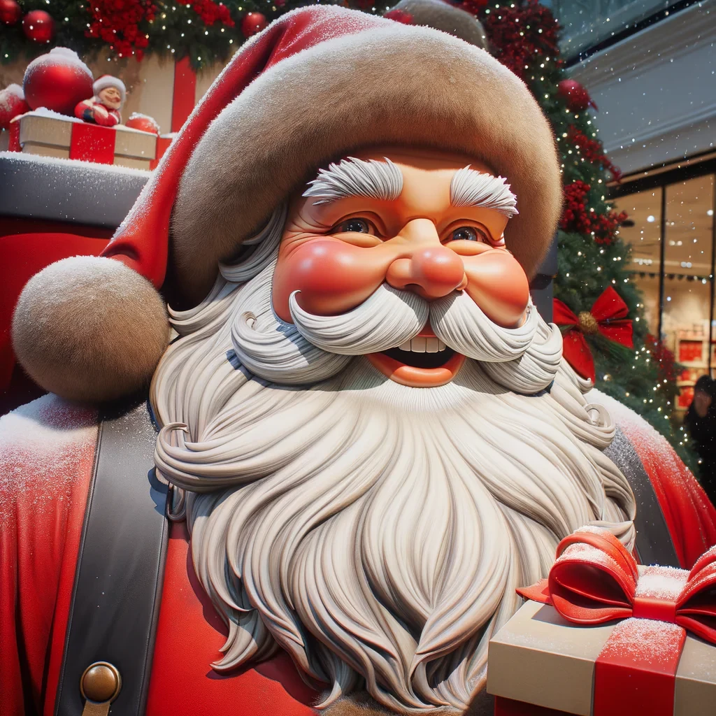 santa full size with gift box