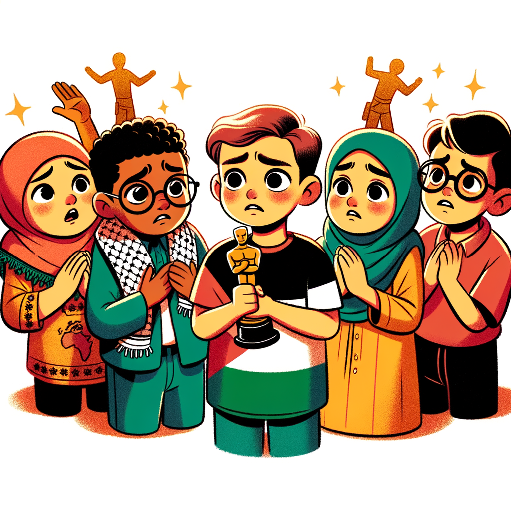 حمایت از کودکان و نوزادان و نوجوانان مظلوم فلسطین کارتونی ./ در حد گرفتن اسکار