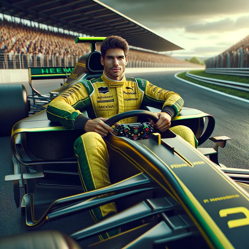 airton senna in the f1 car