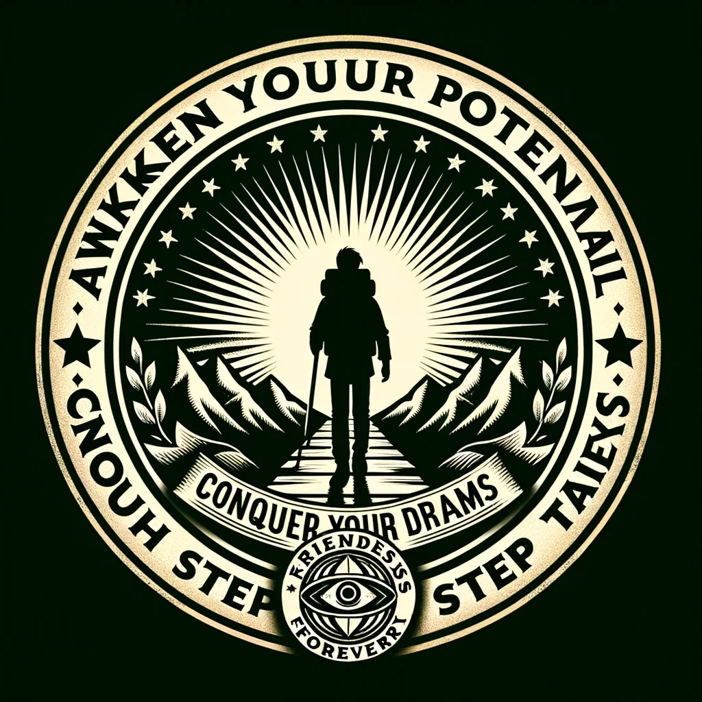 texto en la imagen: "¡Despierta tu potencial y conquista tus sueños con cada paso que das!" 🔸Amigas por Siempre🔸 LA IMAGEN DE ¡Despierta tu potencial y conquista tus sueños con cada paso que das! MIRANDO HACIA ADELANTE