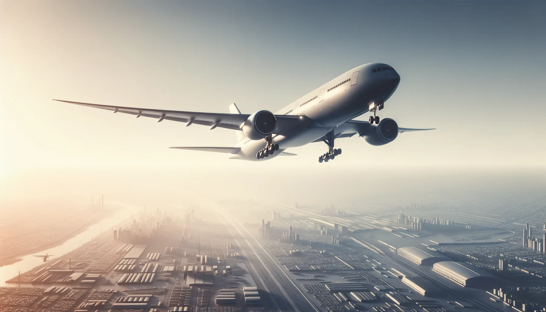 Generate a airplane with white background