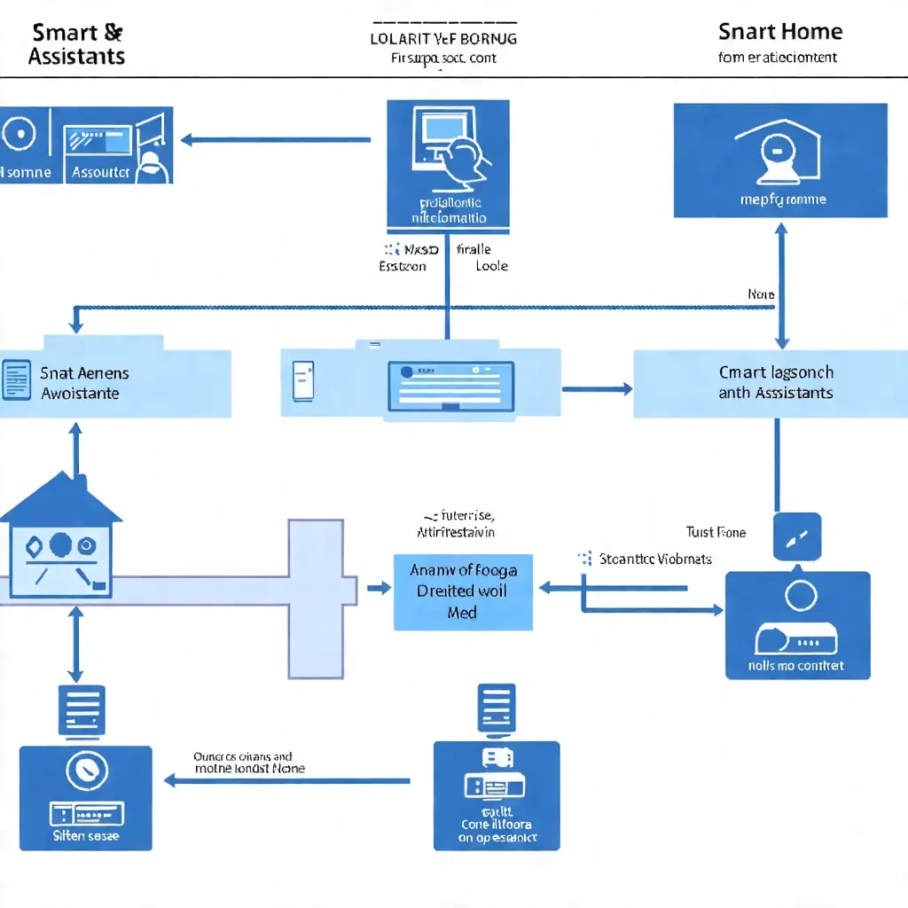 Workflow diagram for working of smart home assistants