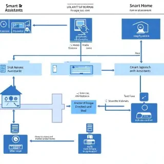 Workflow diagram for working of smart home assistants