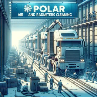 crie imagen com as informações " POLAR  Limpeza de Ar e radiadores - Maquinas pesadas