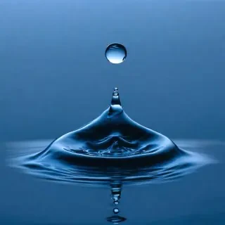 a drop of water inside