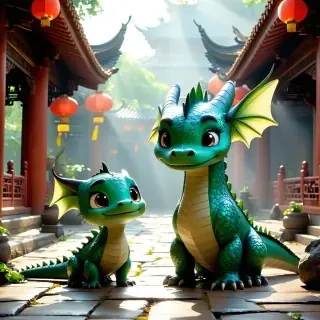 Charming Raya and her playful dragon companion, Awkwafina, find solace amidst the serene beauty of an Asian temple under the warm rays of the sun. This stunning 3D artwork, created with meticulous attention to detail using C4D, Octane Render, and advanced ray tracing techniques, captures the essence of Pixar and Disney's beloved style. With the use of clay materials and the mesmerizing effects of animation lighting, the scene radiates an ultra-detailed charm. The masterful rendering, combined with the touch of depth of field, brings the magical world of Raya and the Last Dragon to life.