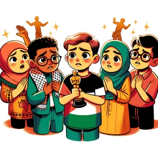 حمایت از کودکان و نوزادان و نوجوانان مظلوم فلسطین کارتونی ./ در حد گرفتن اسکار