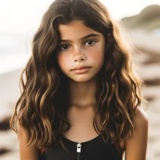 Young Emma Watson in Swim Suit